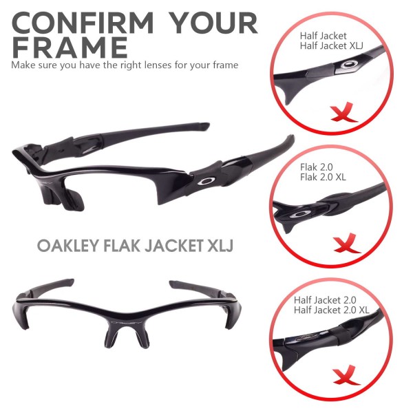 Walleva Replacement Lenses And Rubber Kit(Earsocks+Nosepads) For Oakley  Flak Jacket XLJ Sunglasses (Brown Polarized Lenses + Brown Rubber)