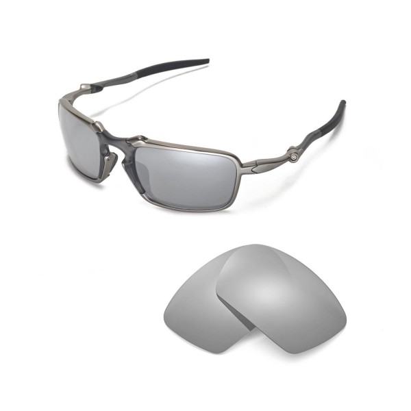 ristet brød bagagerum grit New Walleva Titanium Polarized Replacement Lenses For Oakley Badman  Sunglasses