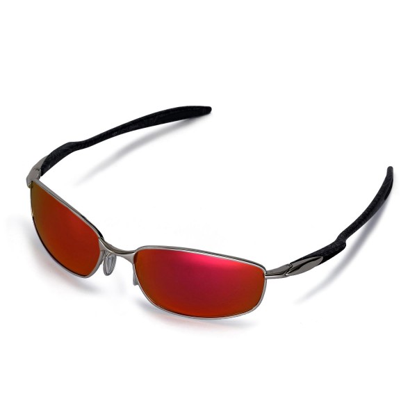 Walleva Polarized Fire Red Replacement Lenses for Oakley Blender Sunglasses