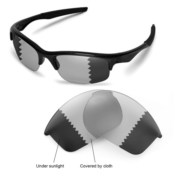 Walleva Polarized Transition/Photochromic Replacement Lenses for Oakley  Bottle Rocket Sunglasses