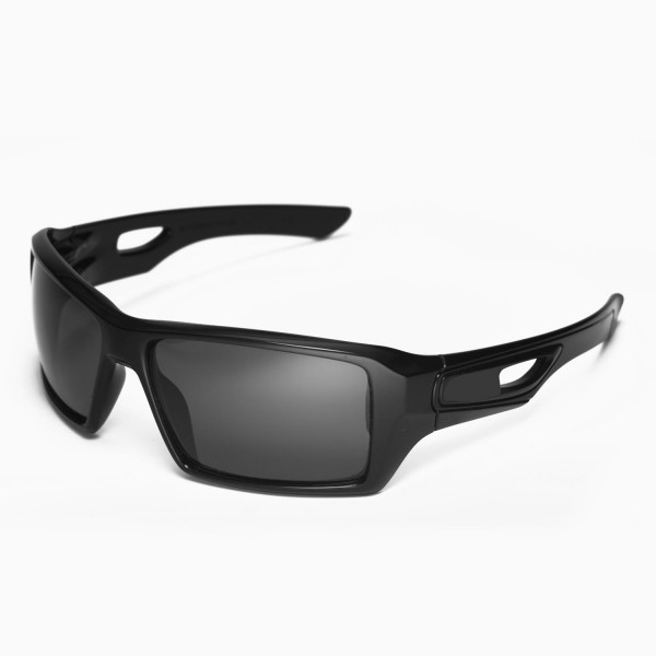 Walleva Replacement Lenses for Oakley Eyepatch 2 Sunglasses - Multiple  Options Available (Black - Polarized)