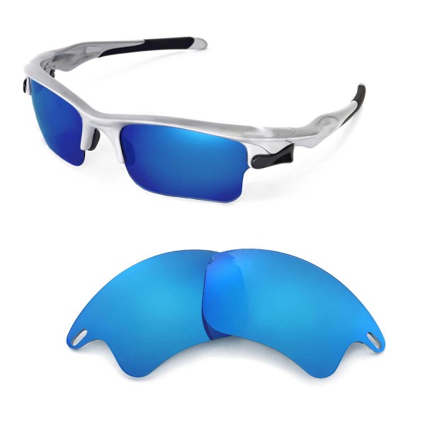 Walleva Blue Lenses for Oakley Fast Jacket XL