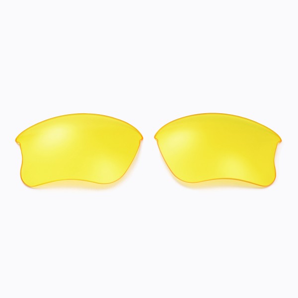 Walleva Yellow Replacement Lenses for Oakley Flak Jacket XLJ Sunglasses