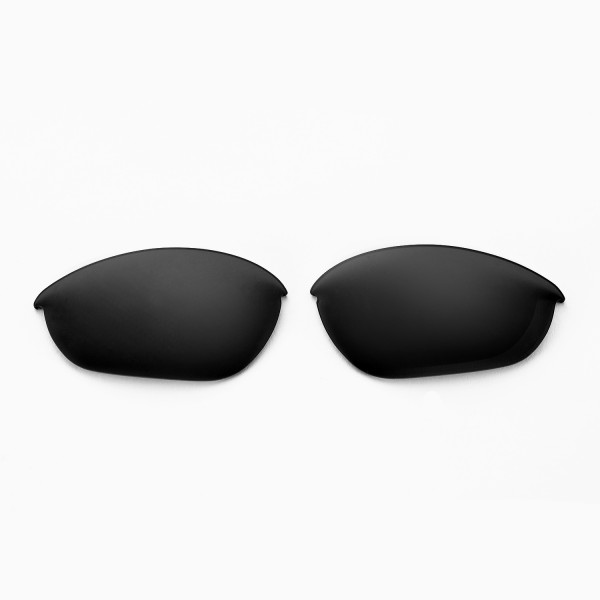 Walleva Replacement Lenses for Oakley Half Jacket Sunglasses - Multiple  Options Available (Black - Polarized)