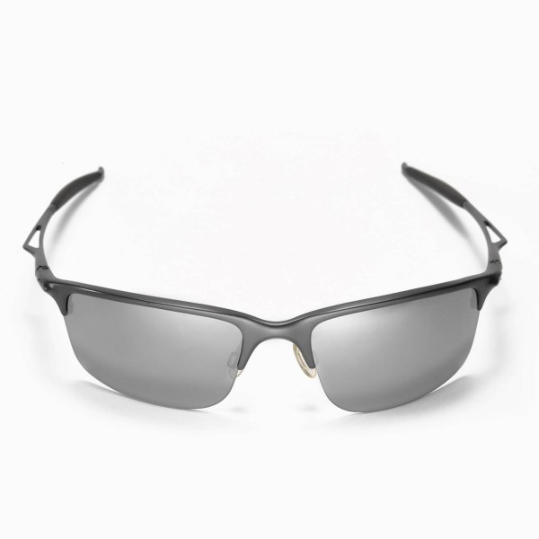 Walleva Replacement Lenses for Oakley Half Wire  Sunglasses - Multiple  Options Available (Titanium Mirror Coated - Polarized)