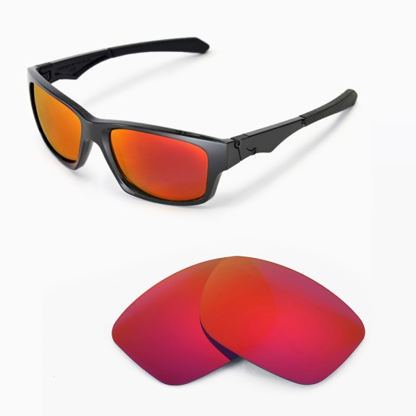 Walleva Fire Red Replacement Lenses for Jupiter