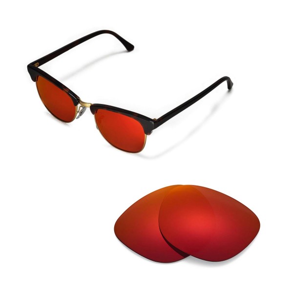 clubmaster polarized lenses