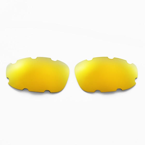 Walleva 24K Gold Polarized Vented Replacement Lenses for Oakley