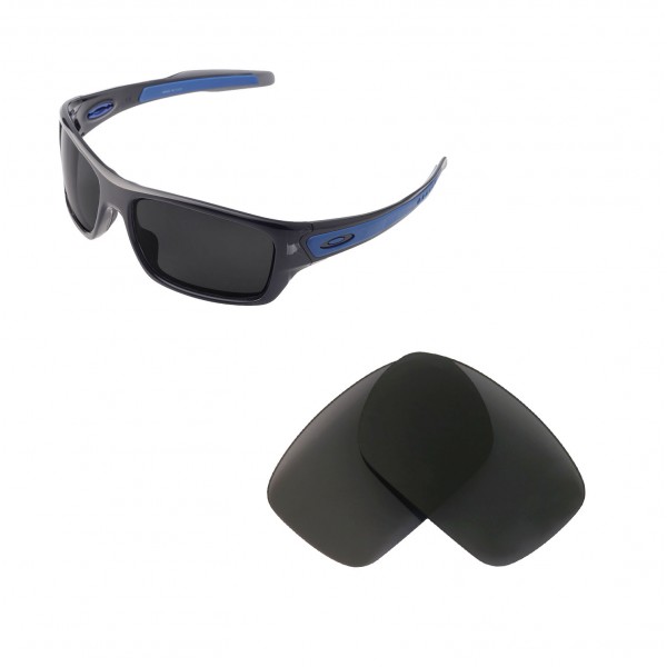 New Walleva Black Polarized Replacement Lenses For Oakley Turbine