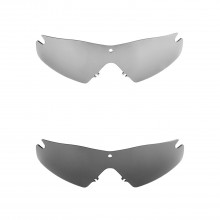 Walleva Titanium + Black Polarized Replacement Lenses For Oakley SI Ballistic M Frame 3.0 (OO9146 Series) Sunglassess