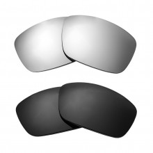 New Walleva Titanium + Black Polarized Replacement Lenses For Maui Jim Local Kine Sunglasses