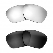 New Walleva Titanium + Black Polarized Replacement Lenses For Maui Jim Makoa Sunglasses