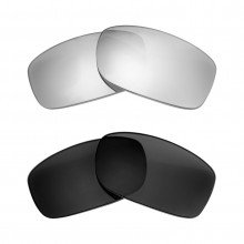 New Walleva Titanium + Black Polarized Replacement Lenses For Costa Del Mar Caballito Sunglasses