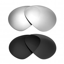 New Walleva Titanium + Black Polarized Replacement Lenses For Costa Del Mar Loreto Sunglasses