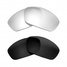 New Walleva Titanium + Black Polarized Replacement Lenses For Costa Del Mar Saltbreak Sunglasses