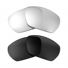 New Walleva Titanium + Black Polarized Replacement Lenses For Costa Del Mar Tuna Alley Sunglasses