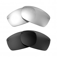 New Walleva Titanium + Black Polarized Replacement Lenses For Costa Del Mar Ballast Sunglasses