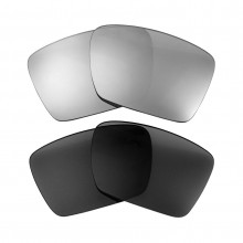 New Walleva Titanium + Black Polarized Replacement Lenses For Costa Del Mar Rincon Sunglasses