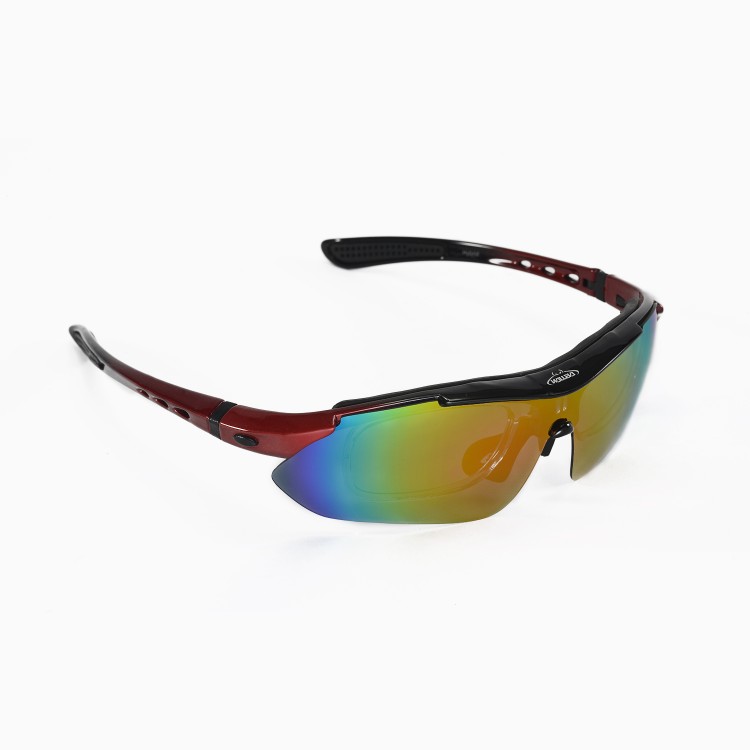 Walleva WSG001-FR Fire Red Polarized Sunglasses With TR90 Frame ...