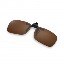 Walleva Polarized Brown Clip-on Flip-up Sunglasses Lenses