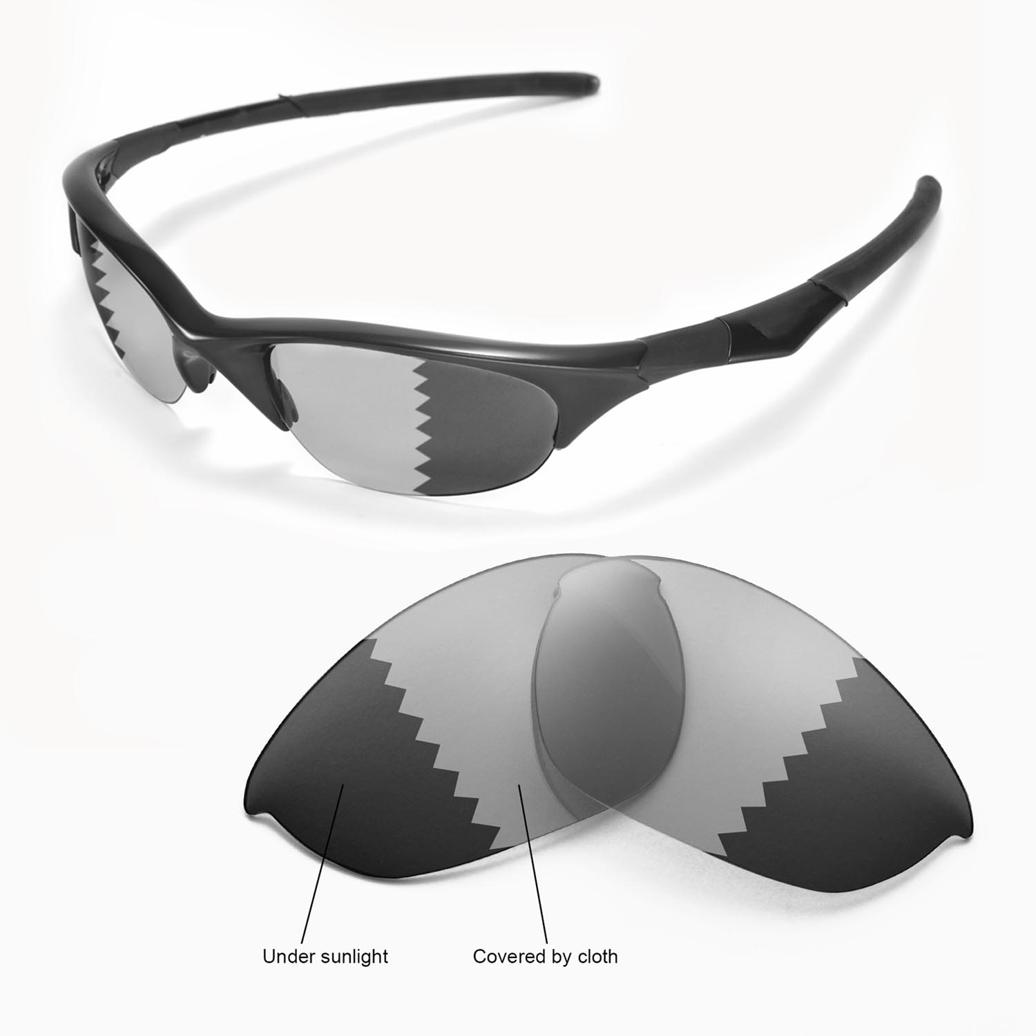 oakley half jacket transition lenses