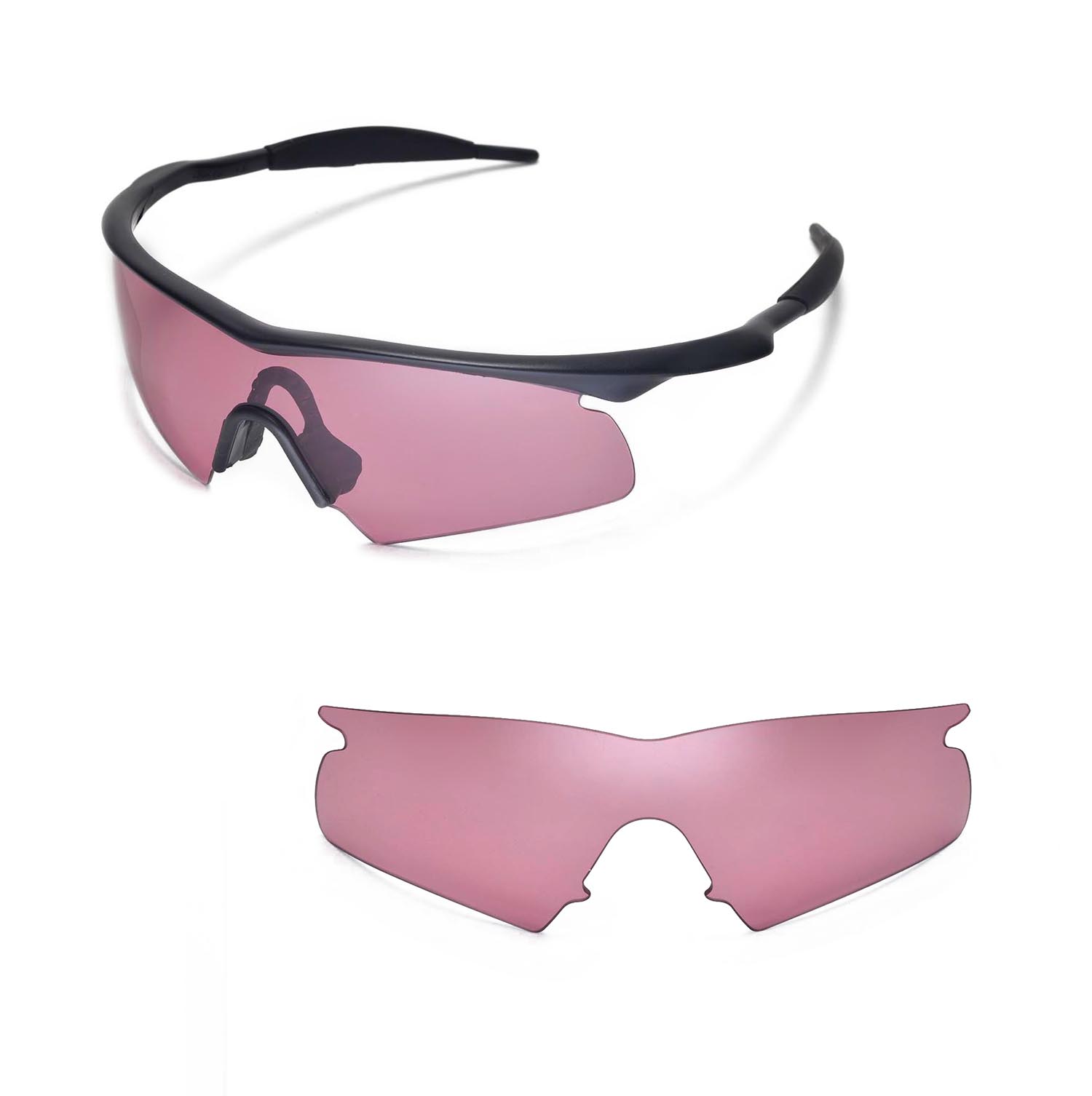 New Walleva Pink Replacement Lenses For Oakley M Frame Hybrid ...