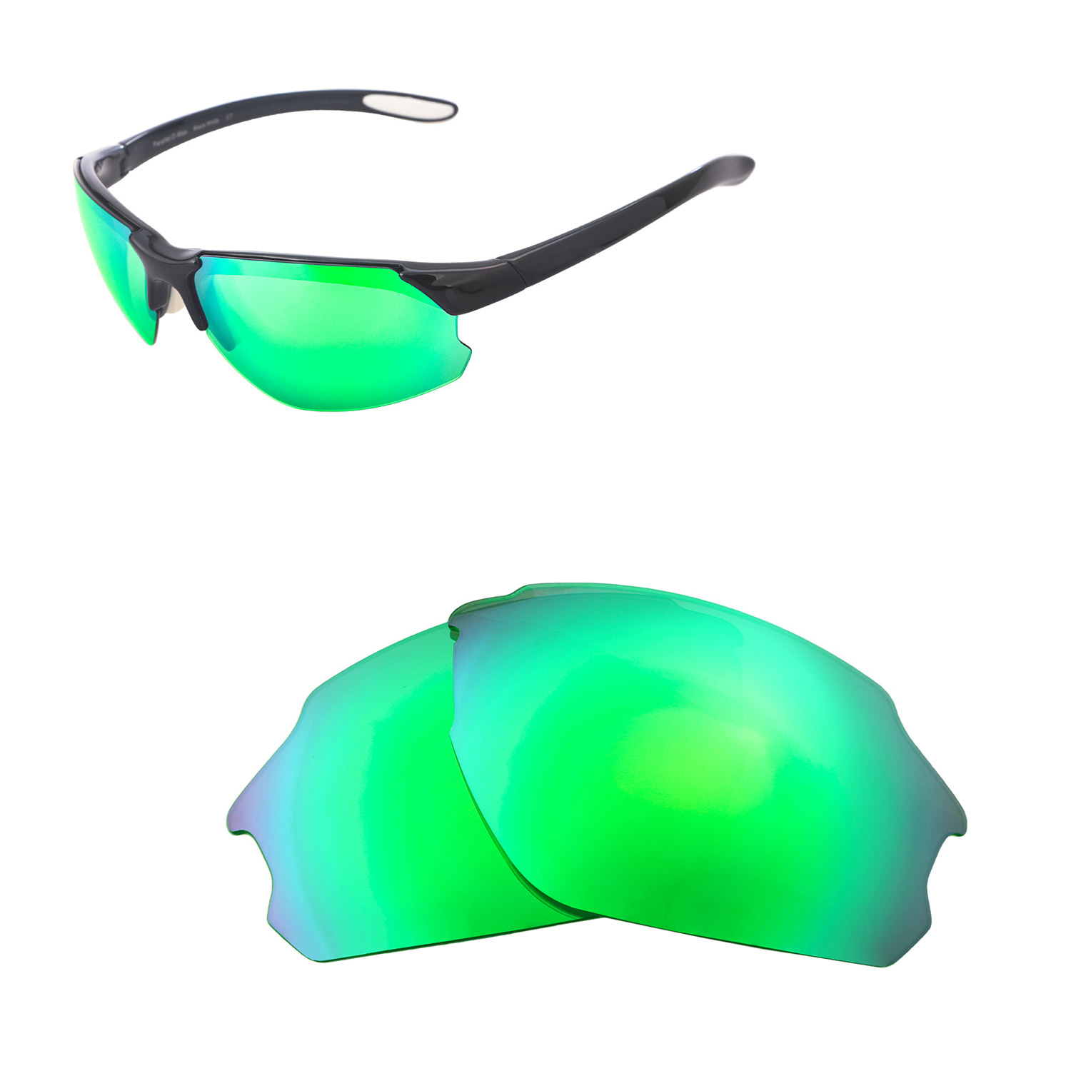 Walleva Emerald Polarized Replacement Lenses for Oakley Penny