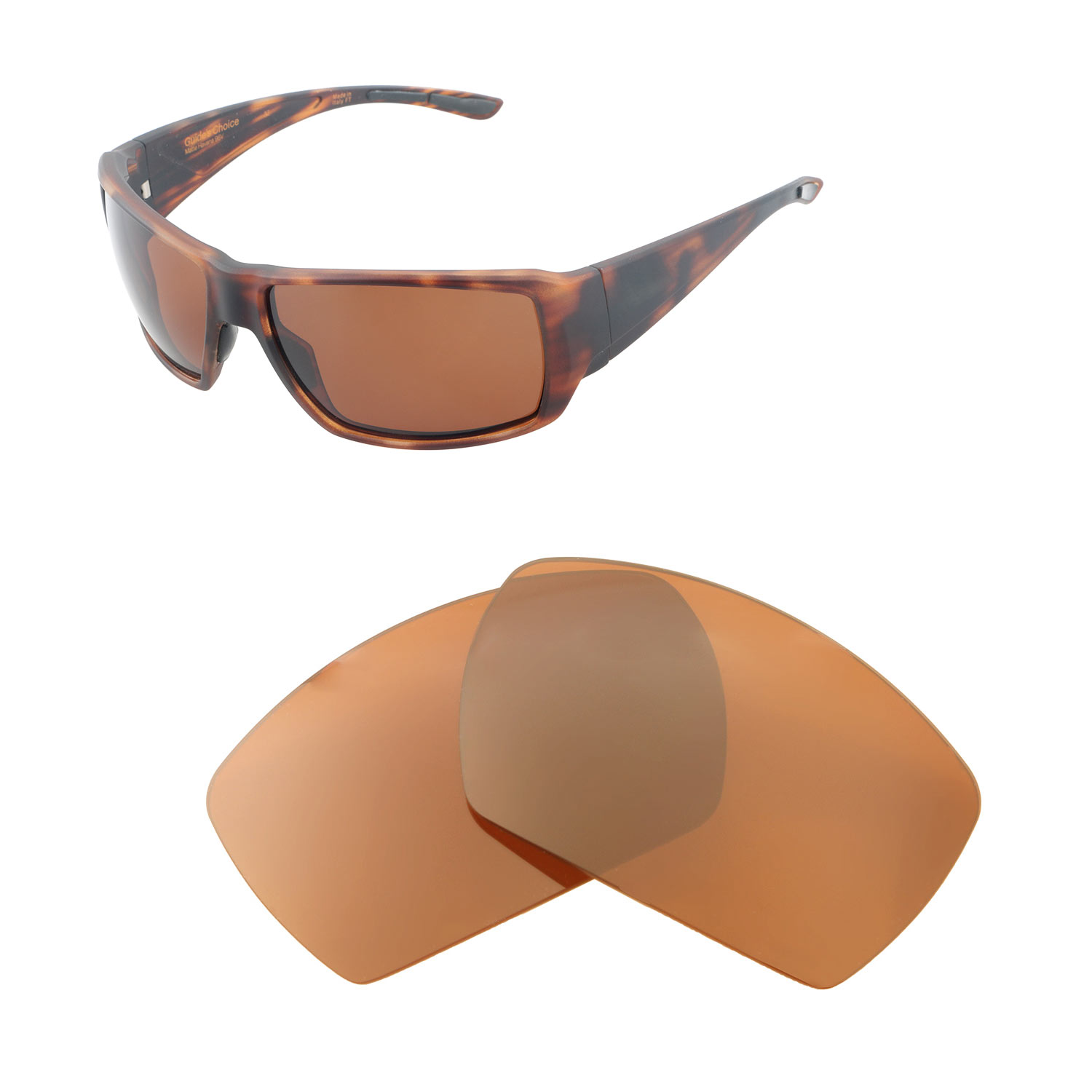 New Walleva Brown Polarized Replacement Lenses For Smith Optics Guides Choice Ebay 